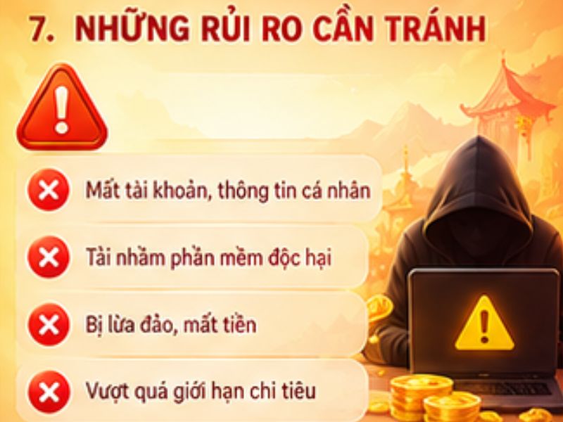 Những Rủi Ro Cần Tránh Khi Sử Dụng Tool Nổ Hũ