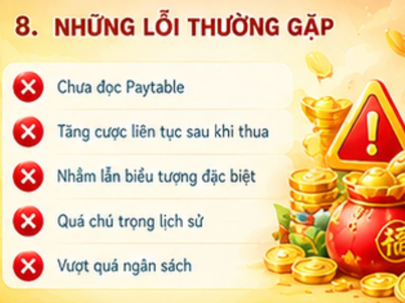 Những sai lầm cần tránh khi chơi Nổ Hũ Thần Tài